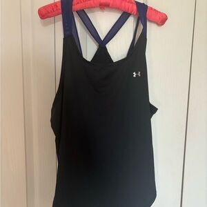 Under Armour Women's Black and Purple Tank Top
